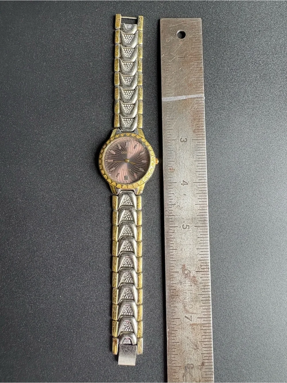 Geneva Two-Tone Women’s Watch‎ - Pink Dial